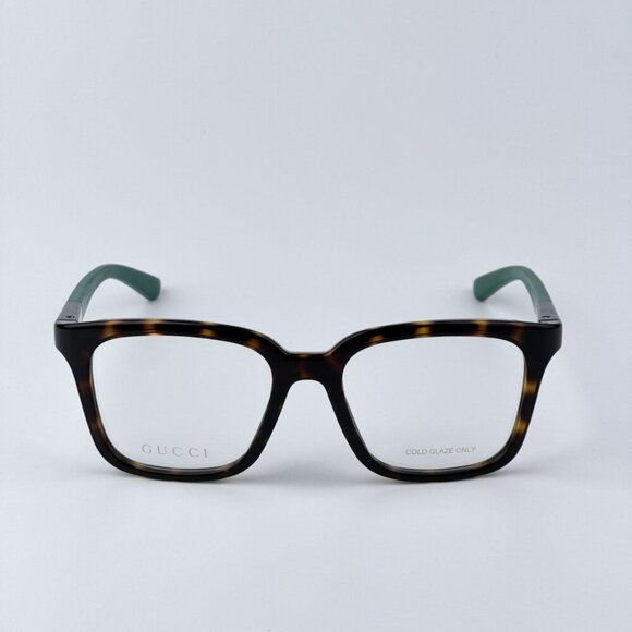 Gucci GG1738O 003 BRAND NEW Eyeglasses Havana Green Unisex Square - Picture 1 of 9